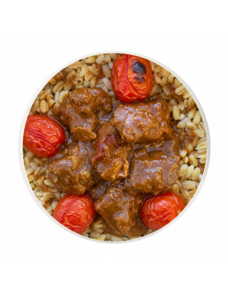 Pinchos de cerdo al estilo moruno con cous cous