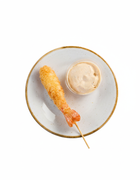 Brocheta de Langostino con Pan Japonés