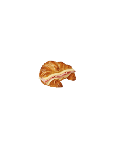 Croissant normal amb formatge i pernil
