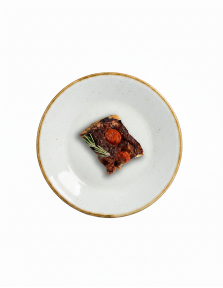 Tros de Focaccia d'Olivada i Tomàquet Sec
