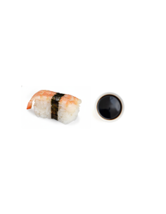 Shrimp Nigiri with Soy Sauce