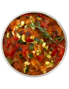 Gall dindi amb Samfaina