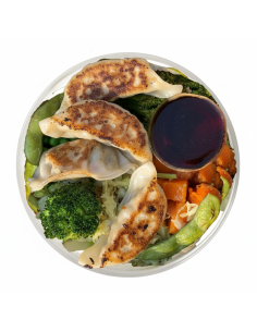 Shrimp and Chicken Gyozas