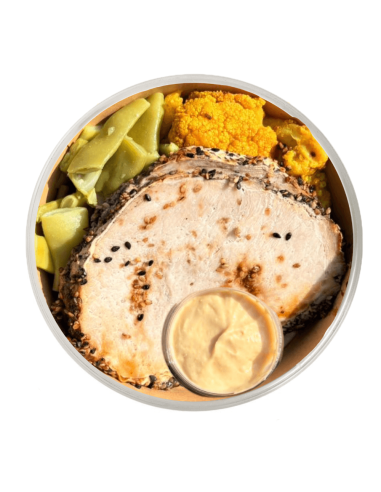 Lomo Crujiente con Sésamo y Miso