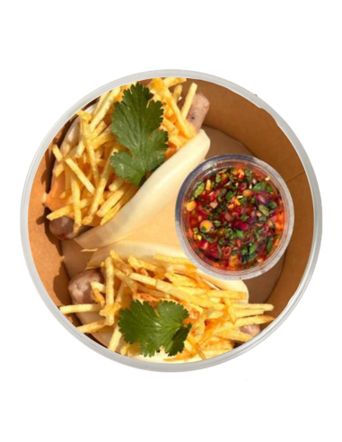 Bao Asiático de Salchicha de Cerdo