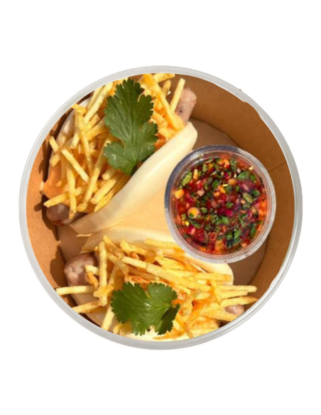 Bao Asiático de Salchicha de Cerdo