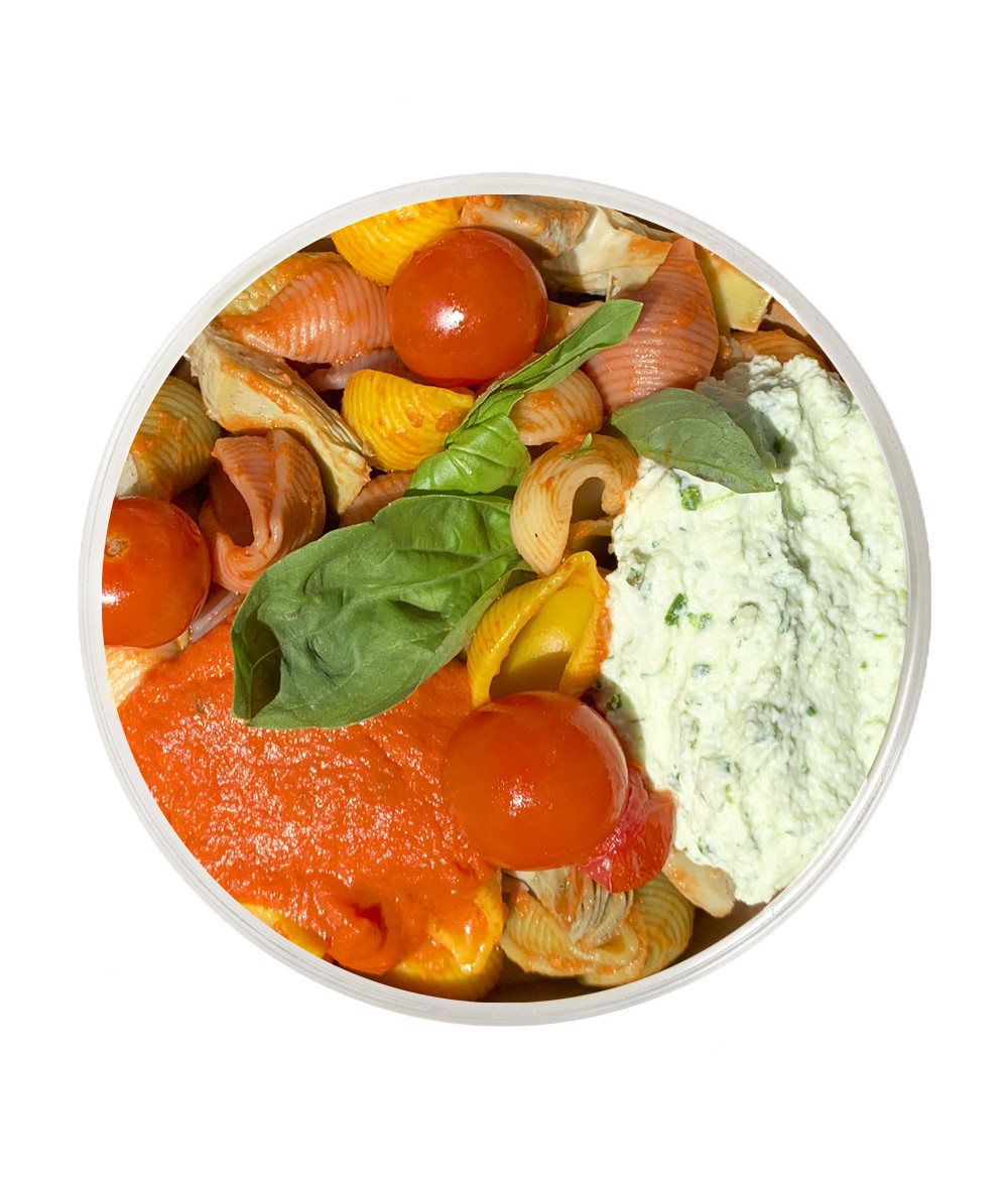 Conchiglie con Salsa de Tomate &...