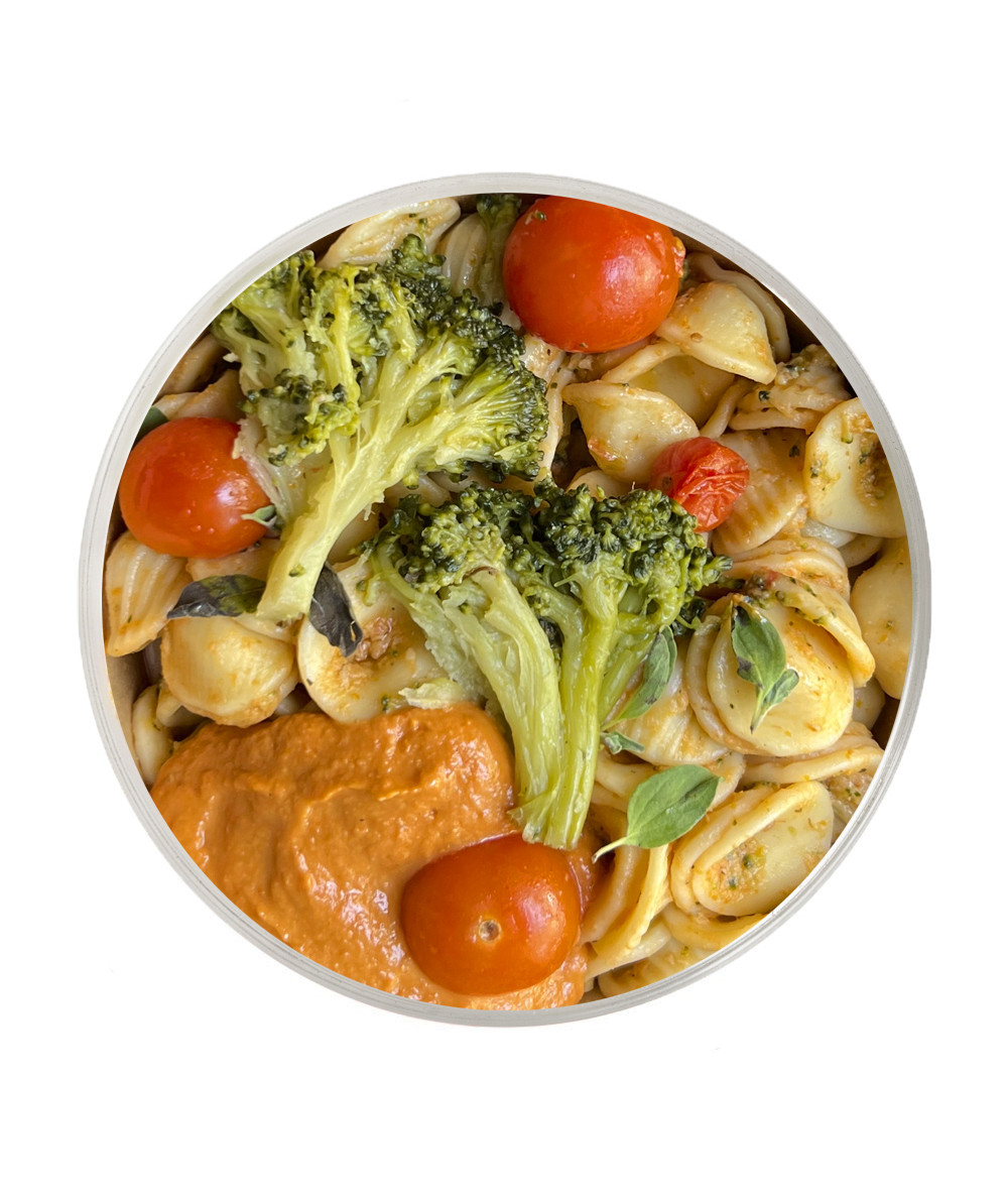 Orecchiette with Red Pesto