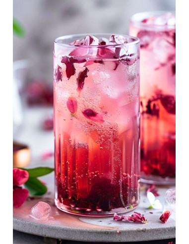 Sparkling Hibiscus Tea