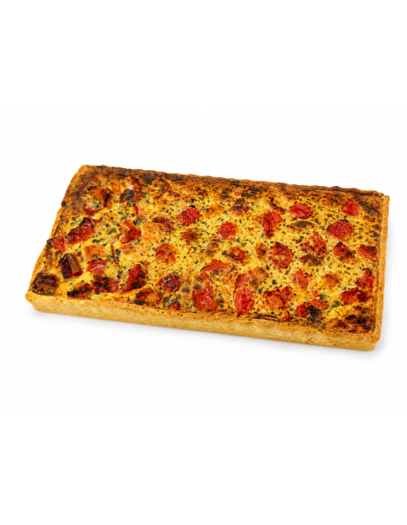 Box Quiche de Formatge de Cabra, Tomàquet i Alfàbrega