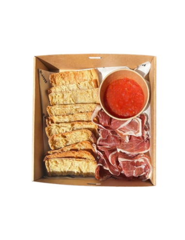 Box Pa de Vidre amb Pernil Ibèric