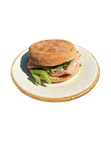 English Muffin con Mortadela,