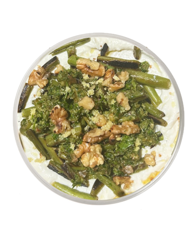 Mongetes amb Gremolata de Nous i Anxoves