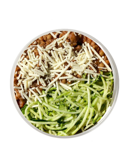 Zucchini Spaghetti with Lentil Bolognese