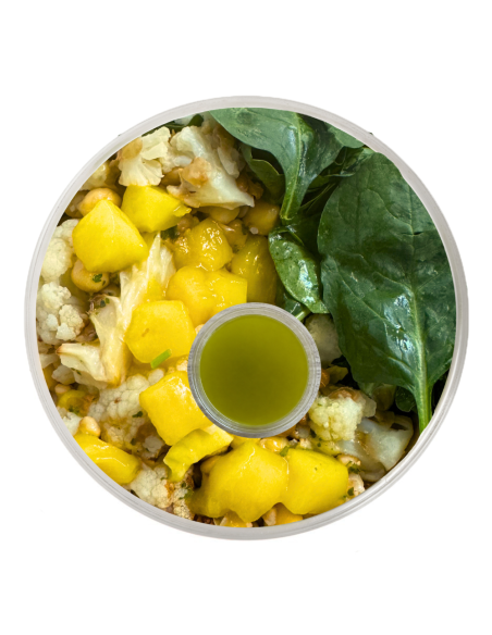 Ensalada de Garbanzos al Curry y Mango