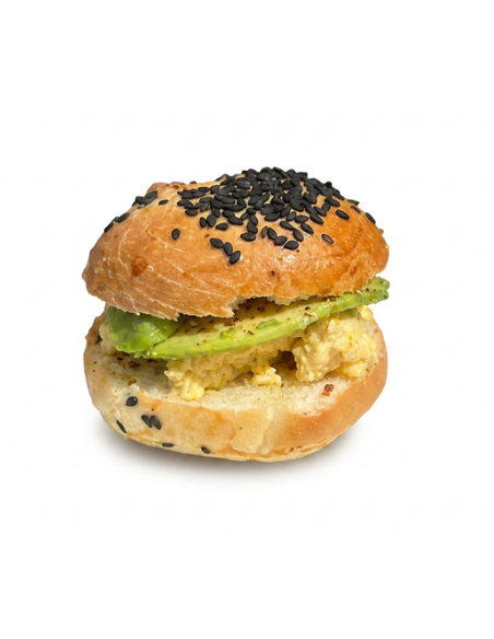 Mini Bagel con Huevo Revuelto