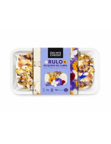 Rulo Queso de Cabra Flores