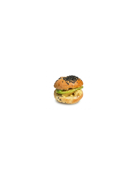 Mini Bagel con Huevo Revuelto