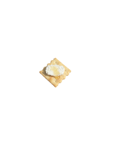 Cracker with Goat Cheese and Honey...