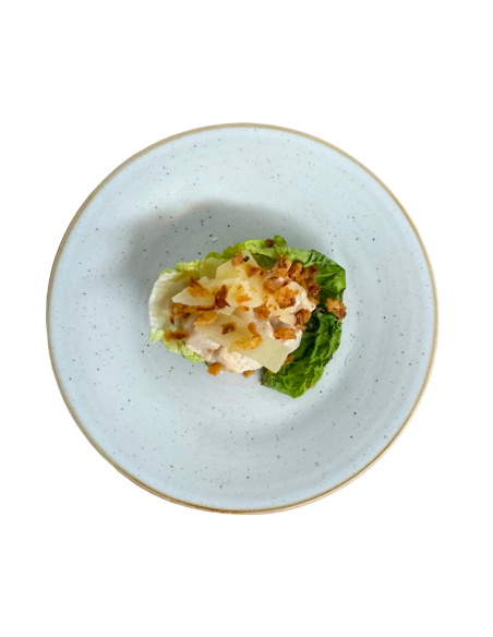 Lettuce Heart with Chicken, Caesar Sauce and Parmesan