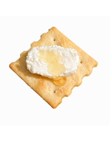 Cracker with Goat Cheese and Honey...