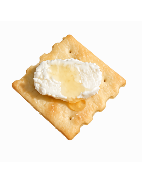 Cracker with Goat Cheese and Honey with Truffle