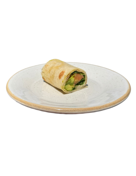 Mini Wrap de Salmón, Aguacate y Rúcula