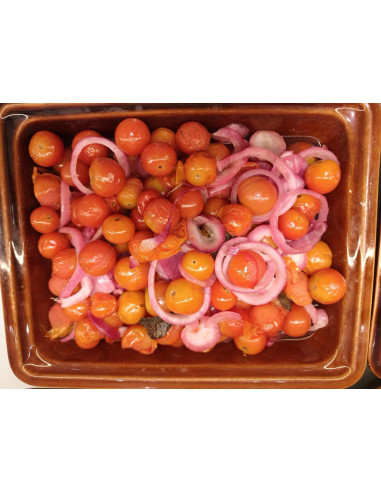 Cherry Tomatoes, Pickled Onion and Mint
