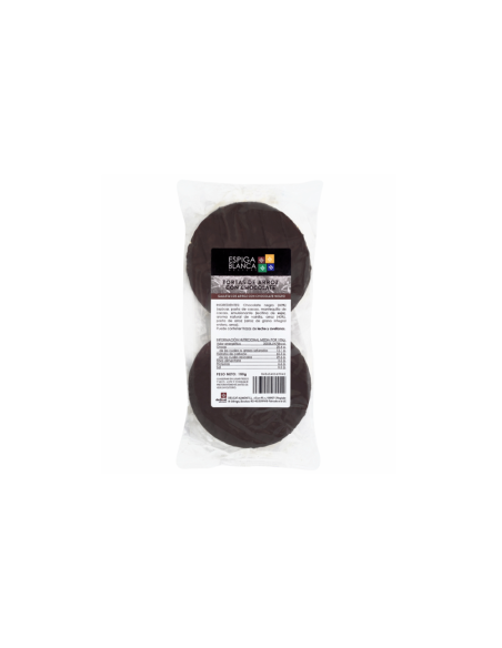 Rice Cakes with Dark Chocolate