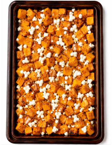 Roasted Pumpkin with Feta Cheese and...
