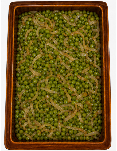 Peas with Caramelized Onion
