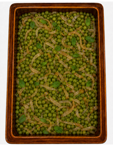 Guisantes Con Cebolla y Menta