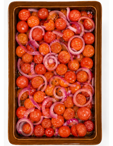 Tomates Cherrys, Cebolla Encurtida y...