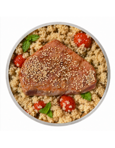 Glazed Tuna with Thai Quinoa