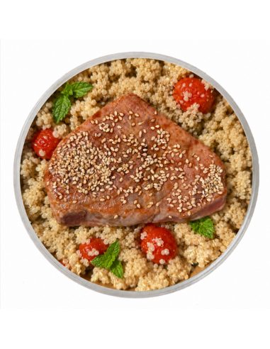 Glazed Tuna with Thai Quinoa
