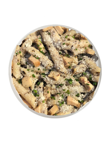 Penne con Salsa de Setas & Pollo
