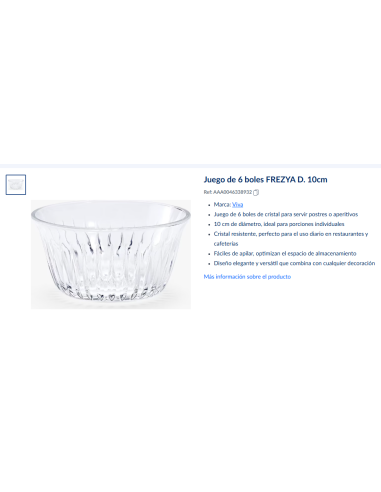 Bowls cristal pequeños