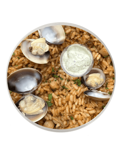 Arroz a Banda Meloso con Almejas