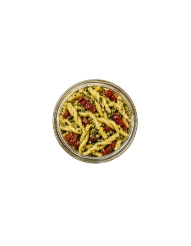 Trofie al Pesto con Tomate Seco