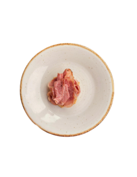 Bocadito de Carpaccio de Roast Beef con cracker de Romero