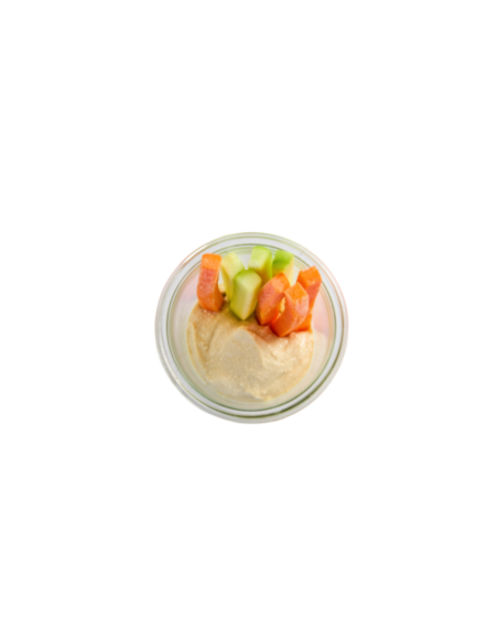 Shot Hummus with Crudités