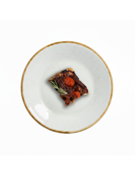 Tros de Focaccia d'Olivada i Tomàquet Sec