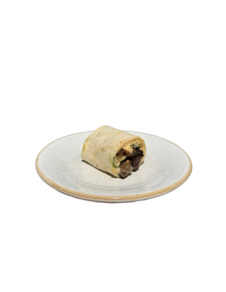 Mini Wrap de Berenjena con Hummus y Rúcula