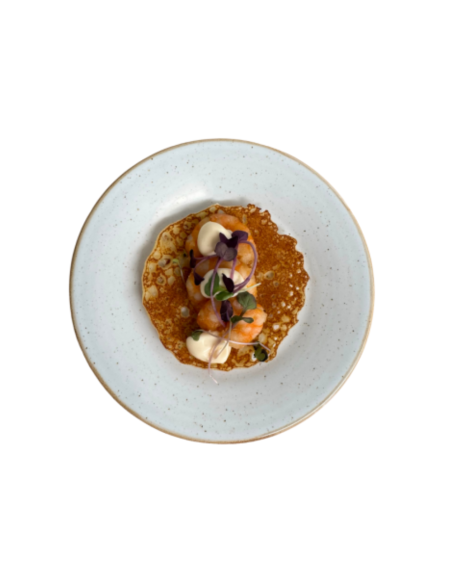 Mini Prawn Crepe with Citrus Mayonnaise