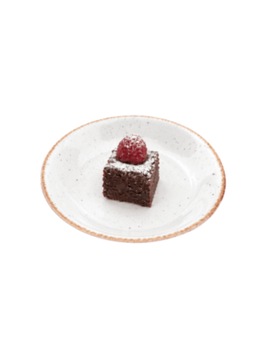 Small Brownie with Raspberry