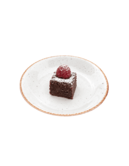 Small Brownie with Raspberry